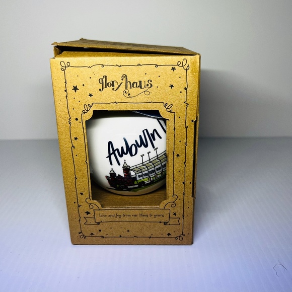 Auburn University War Eagle Christmas Ornament Glory Haus Kalyn Dunks Porcelain - Picture 12 of 16